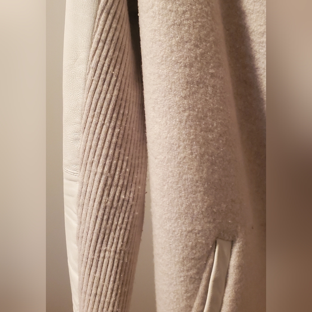 Ted Baker Hazie Boiled Wool Wrap Leather Trim - Picture 12 of 16